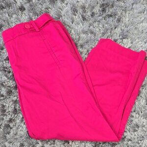 Loft Vibrant Pink Capris Size 6